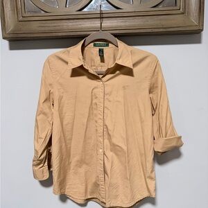 Ralph Lauren Men’s Light Tan Button-Down Shirt
